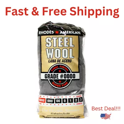 Homax Steel Wool 12 Pad Super Fine Grade #0000 Rhodes American • $7.68