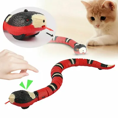 Electronic Smart Sensing Snake Toy USB Charging Automatic Interactive Terasering • £9.99