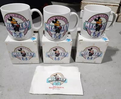 Disney MICKEY MOUSE 60th With You BIRTHDAY MUG CUP APPLAUSE 1988 Brand New • $20