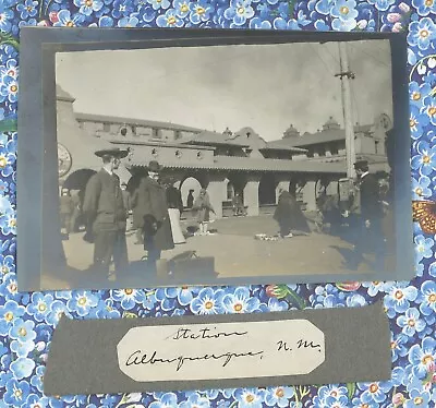 EARLY 1900s RAILROAD STATION ALBUQUERQUE NEW MEXICO SMALL PHOTO • $19.99