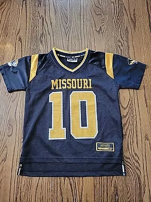 Missouri Tigers Football Jersey Size Youth Small 4 NCAA Boys Black College  • $26.95