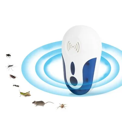 Ultrasonic Pest Repeller Mouse Repellent Spider Rat Insect Repeller Plug In • £6.50