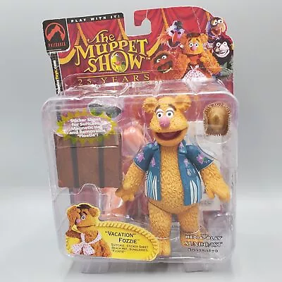 Palisades Vacation Fozzie Action Figure Playset Muppets Blue Shirt Exclusive • $39.99