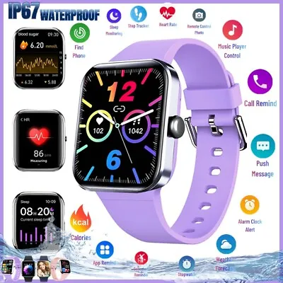 2024 Smart Watch For Men/Women Waterproof Smartwatch Bluetooth IPhone Samsung • $21.74