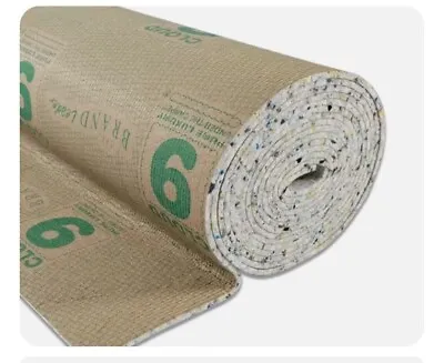 £105 • Buy Cloud 9 Cumulus 11mm Thick PU Carpet Underlay Rolls UK Manufactured | Any Size