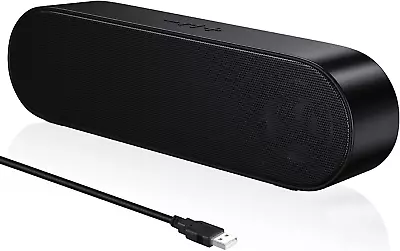 Computer Speakers Single USB PC Speakers Portable Mini Soundbar Usb-Powered Ext • $24.59