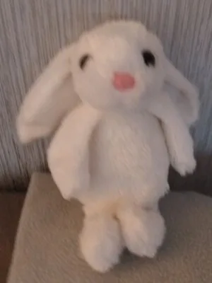Tjm White Bunny Rabbit Soft Toy Teddy Plush Easter • £1.99
