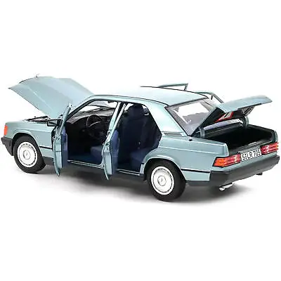 Norev 1/18 Diecast Model Car 1984 Mercedes-Benz 190 E Light Blue Metallic • $149.55