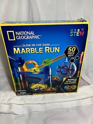 National Geographic Game Marble Run Glow In The Dark 50 Pieces Ages 8+ • $23.95