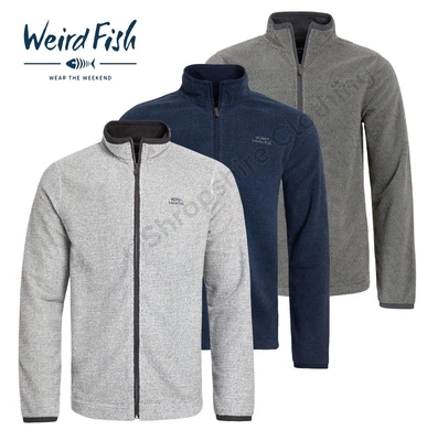 £31.95 • Buy Ex Weird Fish Merrill Full Zip Fleece Pullover Style Textured Sweatshirt
