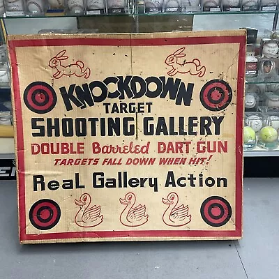 Vintage MARX KNOCKDOWN TARGET SHOOTING GALLERY - W/ BOX! RARE No Gun • $300