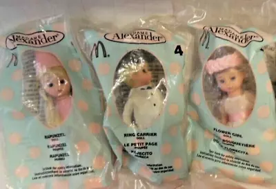 3 Madame Alexander Dolls Rapunzel # 1 Flower Girl #3 & Ring Carrier #4  • $15.95