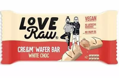 Love Raw Cream Wafer White Chocolate Bars - Dairy-free Vegan Plant Based • $7.95