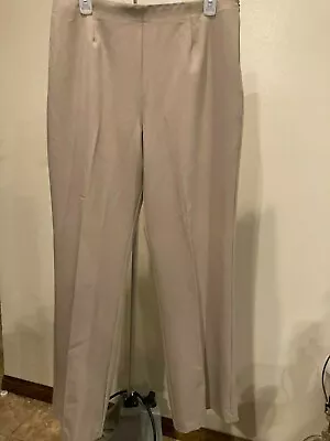 Erin London Slacks SZ 12P Color KHA Side Zip Stretch Tag $54.00 • $23.95