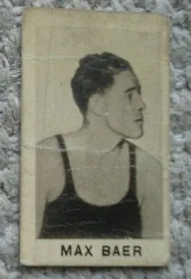 $349.99 • Buy Max Baer 1933 Card Boxer Boxing Italy 