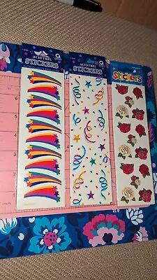 Vintage Stickers  Amscan Shooting Stars Rose's Confetti Lot Of Three Packages  • $7