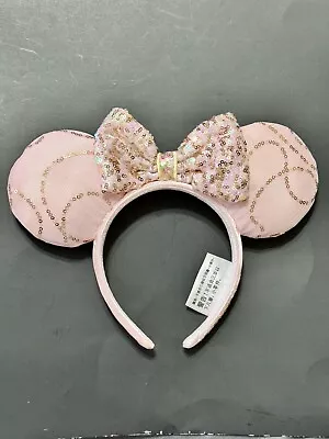 Disney Parks New Pink Bow Sequins Minnie Ears Headband *Slightly Defective* • $9.99