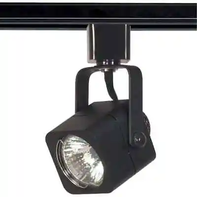 SATCO 1-Light MR16 120-Volt Square Black Track Lighting Head TH313 • $17.95