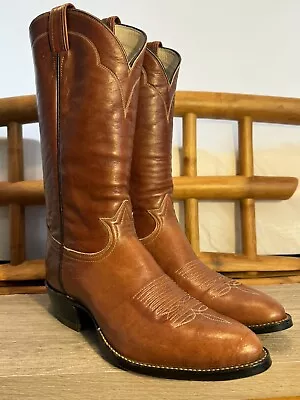 VINTAGE Tony Lama 5084 Cowhide Men’s Cowboy Western Boots 10.5 B Made In USA • $109