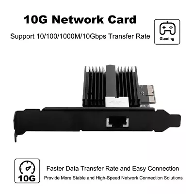 10G PCI-Express Network Adapter RJ45 Port PCIE Ethernet LAN NIC Card For Windows • £45.59