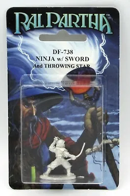 Ral Partha DF-738 Ninja With Sword And Throwing Star (Player Character) Assassin • $6.95