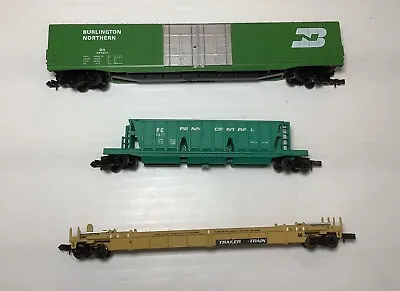 3 N Scale Well Container Car 85' Hi Cube Boxcar (Arnold) Penn Central Hopper • $44.50