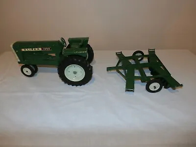 Vintage Metal Green Oliver 1850 Tractor Toy With Plow • $150