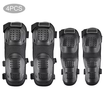 4PCs Elbow Pads Knee Armor Suit Adult Off-road Motorcycle Riding Protective Gear • $22.47