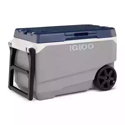 Igloo Maxcold Pro 90 Quart 85 Litre 144 Can Cool Box Ice Rolling Wheeled Cooler • £179.95