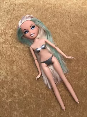 2012 Bratz Sea Stunnerz Mermaid Cloe Doll Blonde Teal Hair Sparkly Lips Jointed • $24