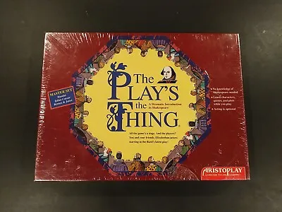 $21 • Buy NEW Shakespeare Game The Play’s The Thing Aristoplay Board Game 1993 SEALED