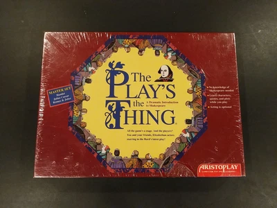 $21 • Buy NEW Shakespeare Game The Play’s The Thing Aristoplay Board Game 1993 SEALED
