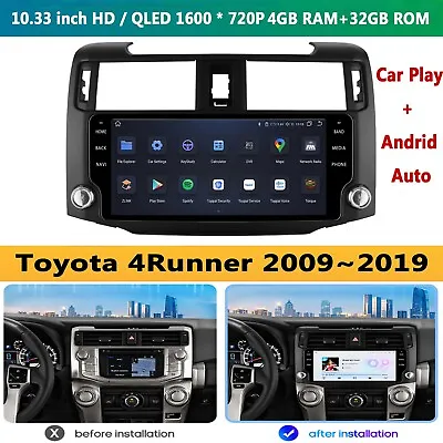 For Toyota 4Runner 2009~19 Android 12 Car Radio Navi Stereo Apple Carplay 4+32GB • $389.95