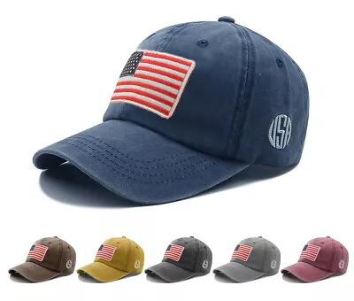 USA Flag Tactical American Army Military Baseball Cap Adjustable  • $12.90