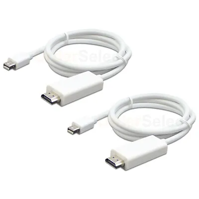 2X 1M Mini Display Port DP Thunderbolt To HDMI Adapter Cable For MacBook Pro Mac • $8.89
