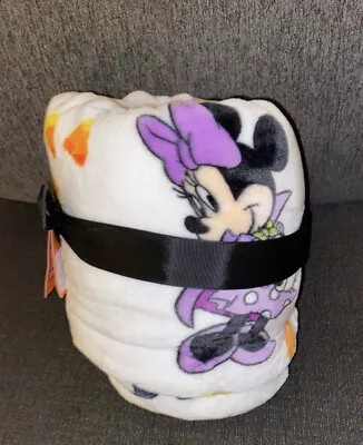 Disney Halloween Plush Throw Mickey And Minnie Mouse NWT • $41