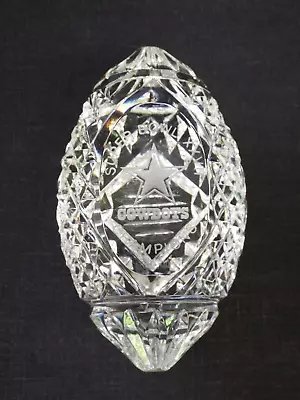 Waterford CRYSTAL FOOTBALL Dallas Cowboys Super Bowl XXVII 27 Champions 1993 • $150