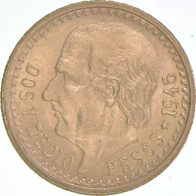 1945 2 1/2 Pesos - Mexico Gold Coin *313 • $2.25