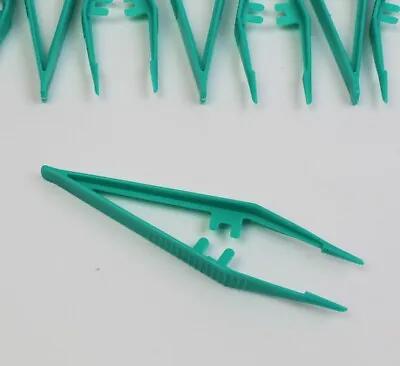 £1.99 • Buy Disposable Plastic Tweezers Forceps 11.5cm Medical, Salon, Beauty, Craft & Home.