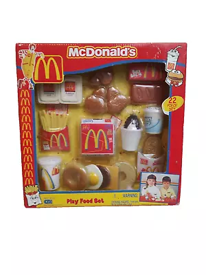 RARE IN BOX MCDONALDS PLAY FOOD SET 22 Pieces Mcnuggets Breakfast 2001 NOS • $99.99