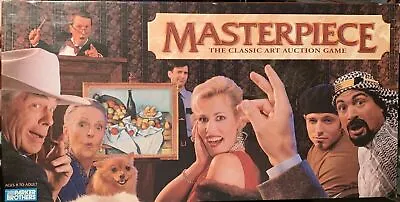 Masterpiece Board Game- The Classic Art Auction Game- Parker Brothers - 1996 • $48