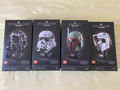 £499.99 • Buy LEGO | Star Wars New/Sealed Retired Helmet Collection | 75274/75276/75277/75305