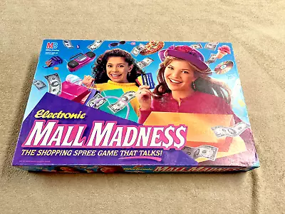 1996 Mall Madness Talking Electronic Board Game - Shopping Spree Game COMPLETE • $49.95