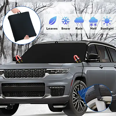 For Jeep Car SUV Magnetic Windshield Snow Cover Dust Frost Ice Winter Protector • $20.99