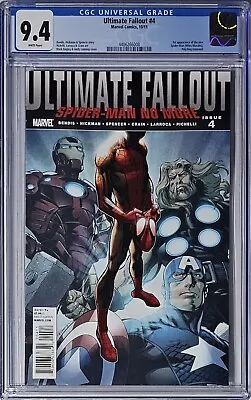 Ultimate Fallout #4 CGC 9.4 Marvel 2011 1st Print 1st Appearance Miles Morales • £361.58