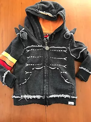 Mini Shatsu (EUC NWOT??) Sergeant Snake Spiked Hoodie - 12 Months • $24