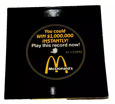 McDonald's You Could Win $1000000 Instantly! Play This Record Now!  Flexi-disc • $7.99