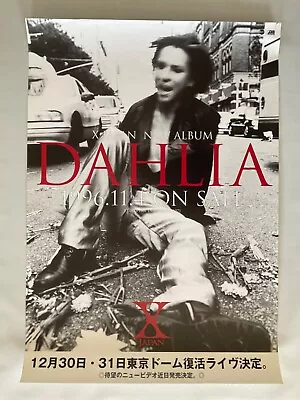 X Japan Dahlia Studio Album Promo Advertisement Poster 1996 Rare Atlantic Hide • $100