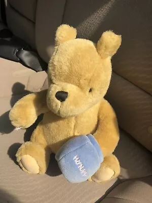 Plush Wind Up Musical Disney Gund Classic Pooh Plush Winnie The Pooh Hunny Pot • $12