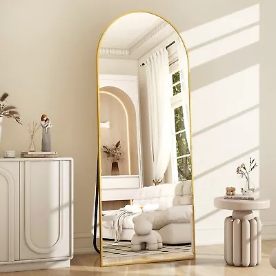 BEAUTYPEAK 64 X21  Full Length Mirror Arched Standing Floor Mirror Full Body Mir • $92.38